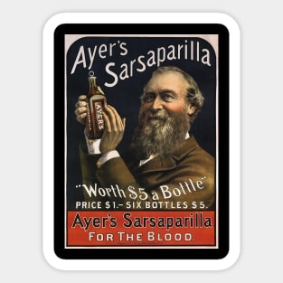 Vintage Ayer's Sarsaparilla Sticker